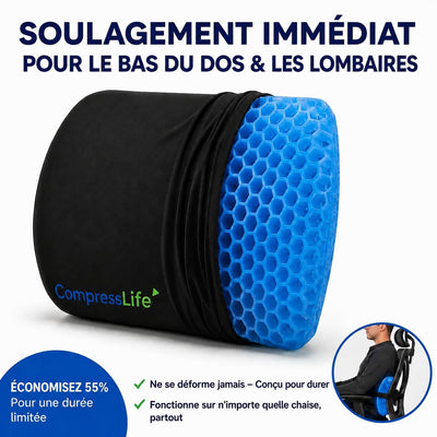 Coussin Lombaire Ergonomique en Gel 100 %