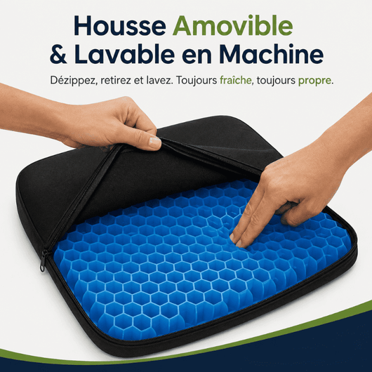Coussin d’Assise Ergonomique 100 % Gel